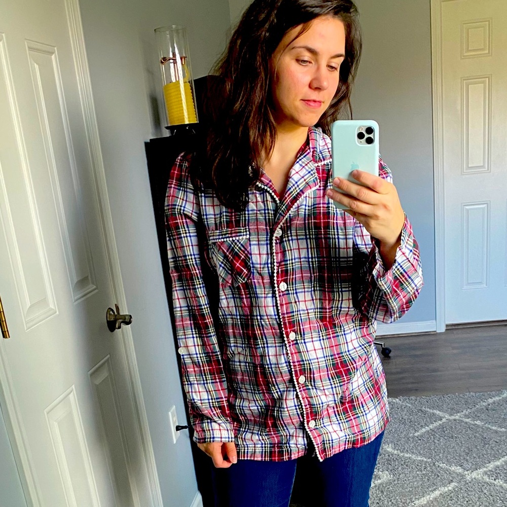 Victoria’s Secret Plaid Pajama Top